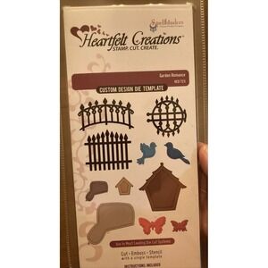 Heartfelt Creations Spellbinders Garden Romance HCD 723 Die Templates